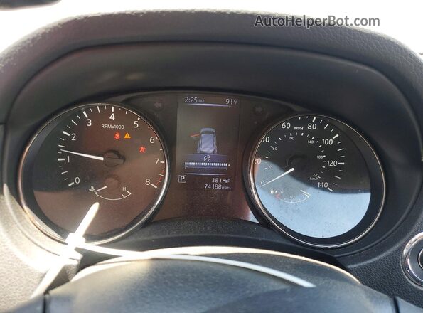 JN1BJ1CP8JW160455 2018 NISSAN ROGUE Black Instrument cluster view