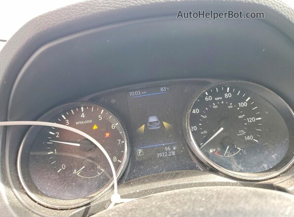 JN1BJ1CP8KW234586 2019 NISSAN ROGUE Blue Instrument cluster view