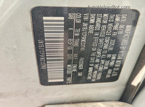 JN1BJ1CP9KW233740 2019 NISSAN ROGUE White 