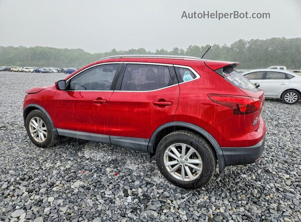 JN1BJ1CPXHW010082 2017 NISSAN ROGUE Red Задня ліва чверть