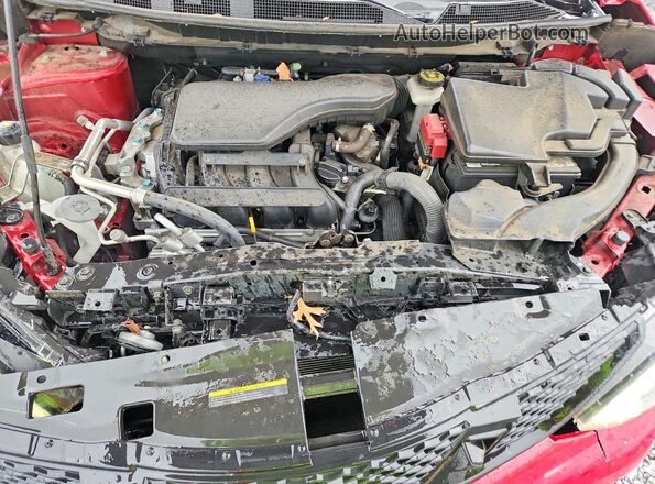 JN1BJ1CPXHW010082 2017 NISSAN ROGUE Red Вид підкапотного простору