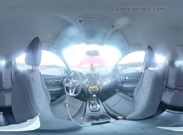 JN1BJ1CPXHW010082 2017 NISSAN ROGUE Red Панорамний вид салону 360°