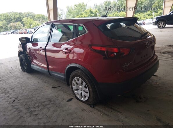 JN1BJ1CPXJW186684 2018 NISSAN ROGUE Red Հետևի ձախ