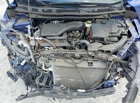 JN1BJ1CPXKW244424 2019 NISSAN ROGUE Blue Engine compartment view