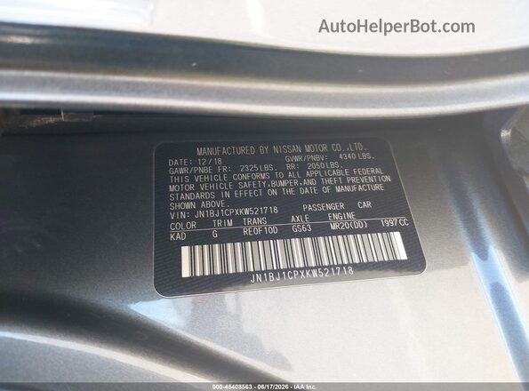 JN1BJ1CPXKW521718 2019 NISSAN ROGUE Gray Вид підкапотного простору