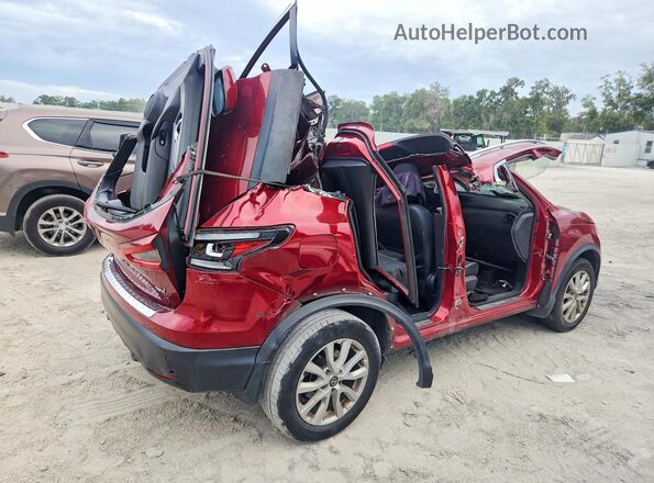 JN1BJ1CV2LW267048 2020 NISSAN ROGUE Burgundy Rear right