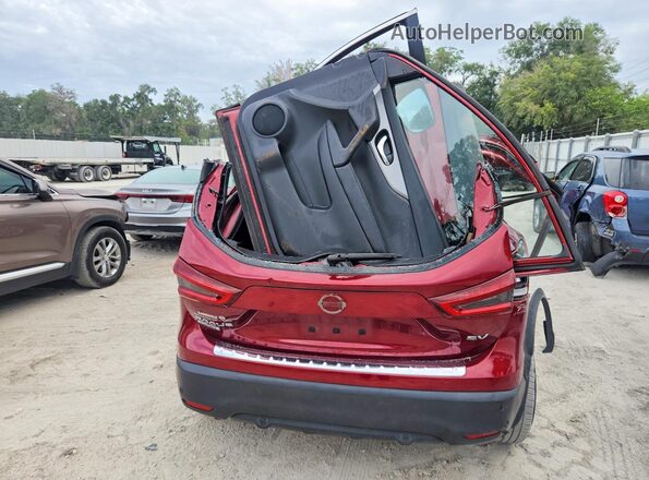 JN1BJ1CV2LW267048 2020 NISSAN ROGUE Burgundy Rear view