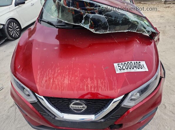 JN1BJ1CV2LW267048 2020 NISSAN ROGUE Burgundy Rear interior view