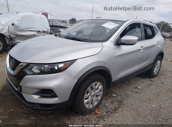 JN1BJ1CV8LW544446 2020 NISSAN ROGUE Silver Widok z przodu