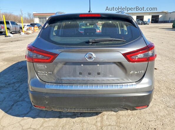 JN1BJ1CW0NW494380 2022 NISSAN ROGUE Gray Rear view