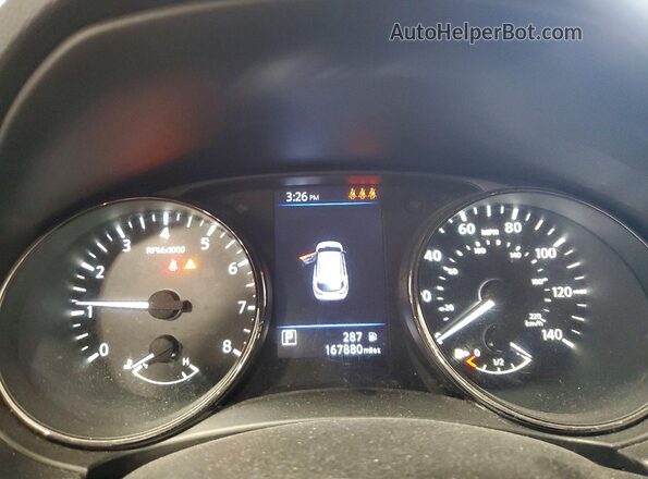 JN1BJ1CW1LW360412 2020 NISSAN ROGUE Black ხელსაწყოთა პანელის ხედი