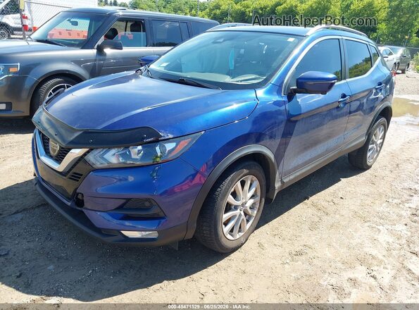 JN1BJ1CW2LW377753 2020 NISSAN ROGUE Blue წინა მარცხენა ხედი სამი მეოთხედიდან