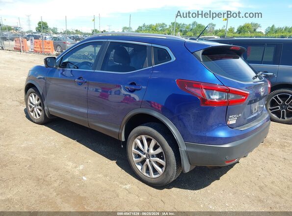 JN1BJ1CW2LW377753 2020 NISSAN ROGUE Blue უკანა მარცხენა