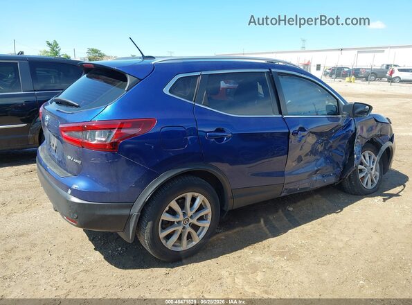 JN1BJ1CW2LW377753 2020 NISSAN ROGUE Blue ხელსაწყოთა პანელის ხედი