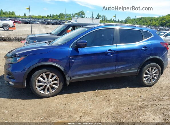 JN1BJ1CW2LW377753 2020 NISSAN ROGUE Blue უკანა სალონის ხედი