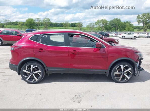 JN1BJ1CW2MW452226 2021 NISSAN ROGUE Red უკანა სალონის ხედი
