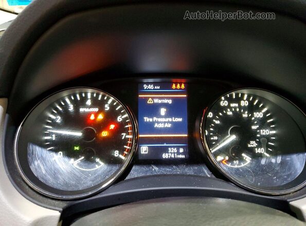 JN1BJ1CW4LW361179 2020 NISSAN ROGUE Blue Instrument cluster view