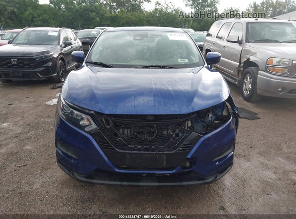JN1BJ1CW4LW376734 2020 NISSAN ROGUE Blue Widok wnętrza z tyłu
