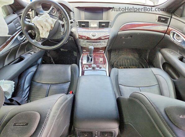 JN1BY1AP2KM505698 2019 INFINITI Q70 Черный Вид панели приборов