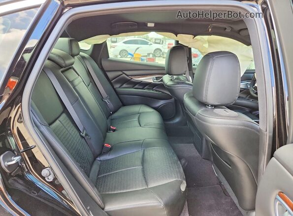 JN1BY1AP2KM505698 2019 INFINITI Q70 Черный Вид задних сидений
