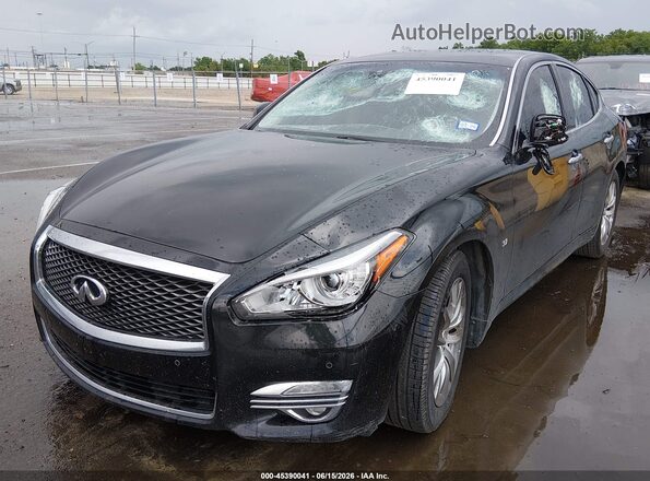JN1BY1AP6KM505445 2019 INFINITI Q70 Black Front left