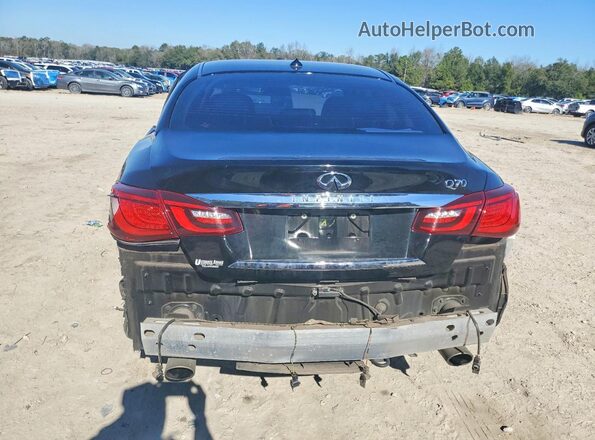 JN1BY1AP8KM505513 2019 INFINITI Q70 Black უკანა ხედი