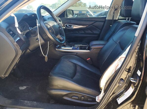 JN1BY1AP8KM505513 2019 INFINITI Q70 Black წინა სალონის ხედი