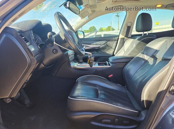 JN1BY1ARXHM770010 2017 INFINITI Q70 Gray Front interior view