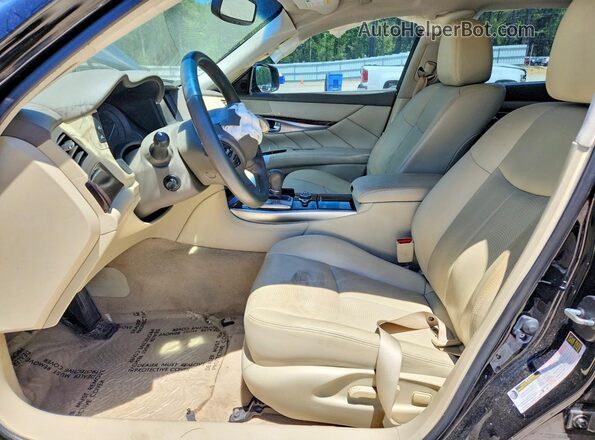 JN1BY1PP0HM170473 2017 INFINITI Q70L Черный Вид салона спереди