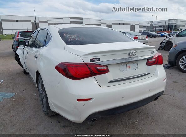 JN1BY1PP9JM330159 2018 INFINITI Q70L White Trasero izquierdo