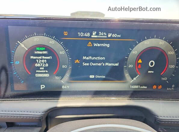 JN1CF0BB0PM710578 2023 NISSAN ARIYA Blue Instrument cluster view