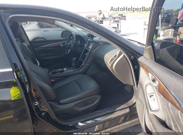 JN1CV7AP3JM241177 2018 INFINITI Q50 Черный Вид салона спереди