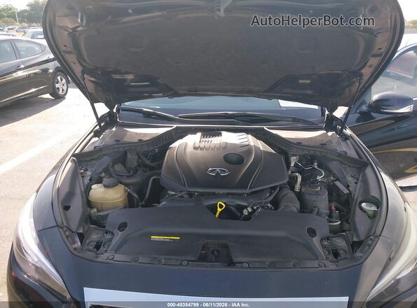 JN1CV7AP3JM241177 2018 INFINITI Q50 Черный Вид сзади
