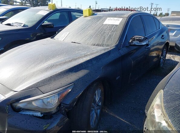 JN1CV7AP4HM642442 2017 INFINITI Q50 Black წინა მარცხენა ხედი სამი მეოთხედიდან