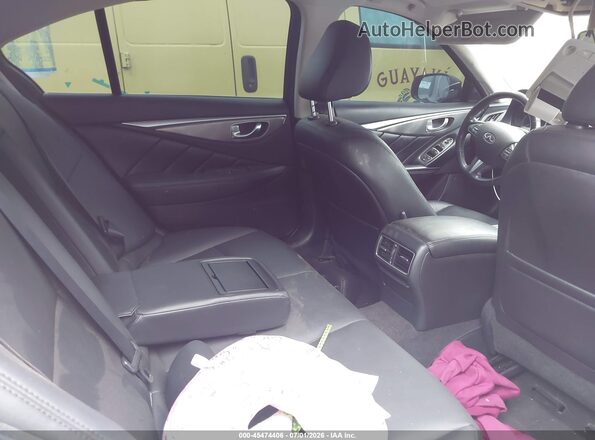JN1CV7AP4HM642442 2017 INFINITI Q50 Black VIN კოდის სტიკერის ხედი