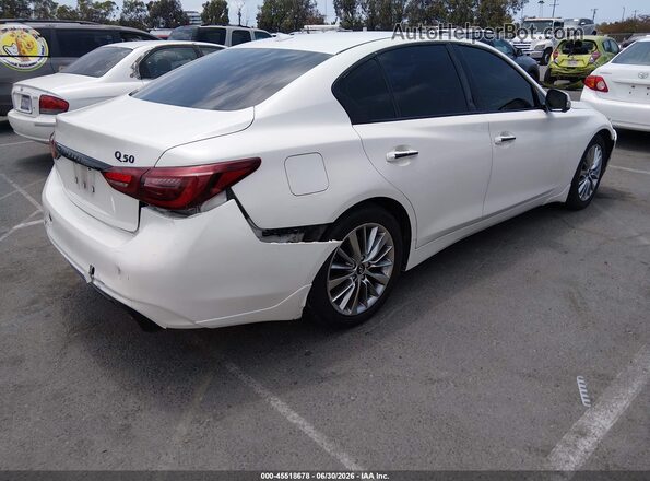 JN1CV7AP6JM400032 2018 INFINITI Q50 White Rear right