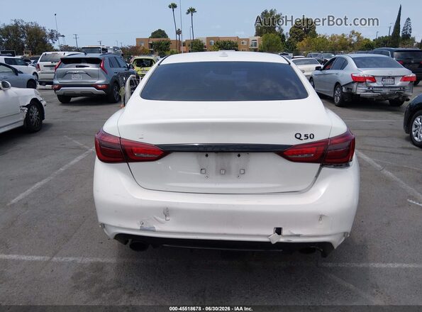 JN1CV7AP6JM400032 2018 INFINITI Q50 White 
