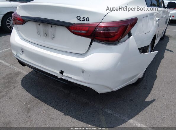 JN1CV7AP6JM400032 2018 INFINITI Q50 White 
