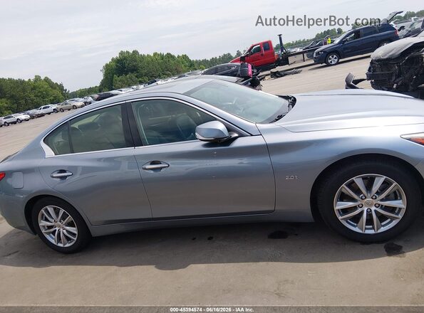 JN1CV7AP7GM201824 2016 INFINITI Q50 Blue Rear interior view