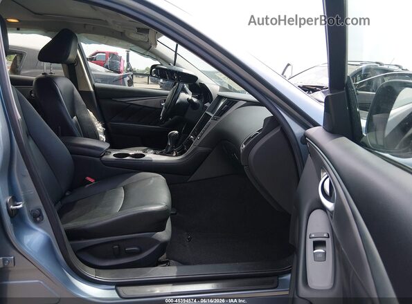 JN1CV7AP7GM201824 2016 INFINITI Q50 Blue Front interior view