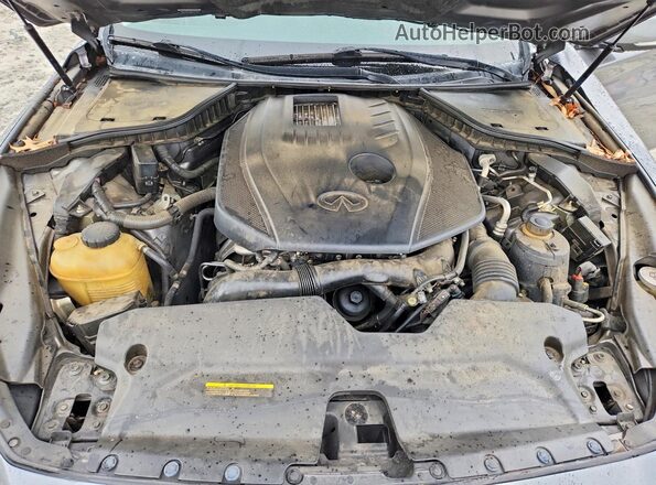 JN1CV7AP7GM203203 2016 INFINITI Q50 Gray უკანა სალონის ხედი