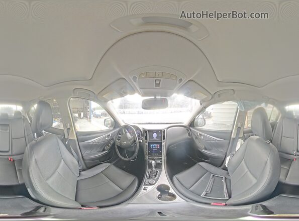 JN1CV7AP7GM203203 2016 INFINITI Q50 Gray VIN კოდის სტიკერის ხედი