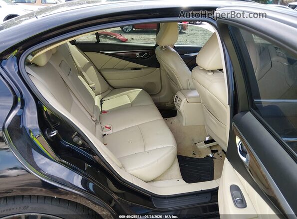 JN1CV7AP7JM240601 2018 INFINITI Q50 Black VIN კოდის სტიკერის ხედი