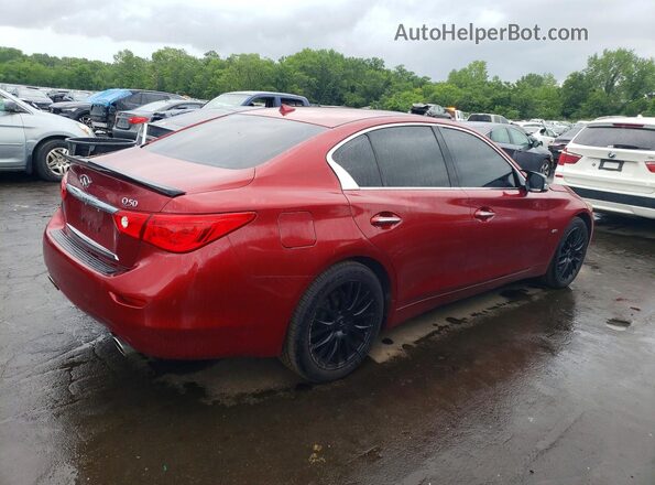 JN1CV7AP8GM201668 2016 INFINITI Q50 Красный Задняя правая четверть