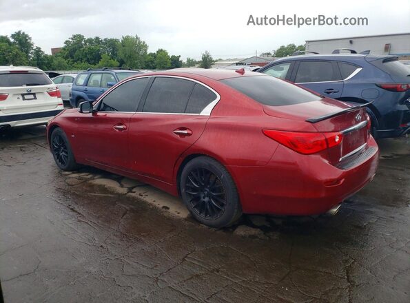 JN1CV7AP8GM201668 2016 INFINITI Q50 Красный Задняя левая четверть