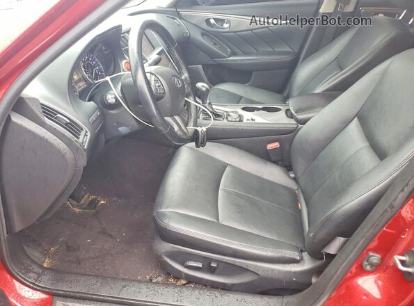 JN1CV7AP8GM201668 2016 INFINITI Q50 Красный Вид салона спереди