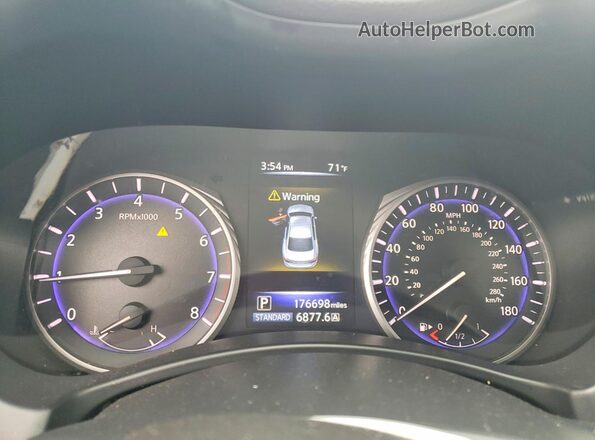 JN1CV7AP8GM201668 2016 INFINITI Q50 Красный Вид щитка приборов