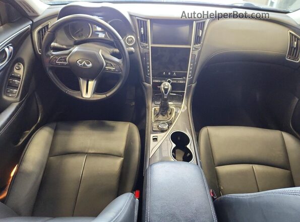 JN1CV7AP8JM241188 2018 INFINITI Q50 Gray Dashboard view