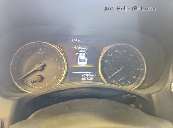JN1CV7AP8JM241188 2018 INFINITI Q50 Gray Instrument cluster view