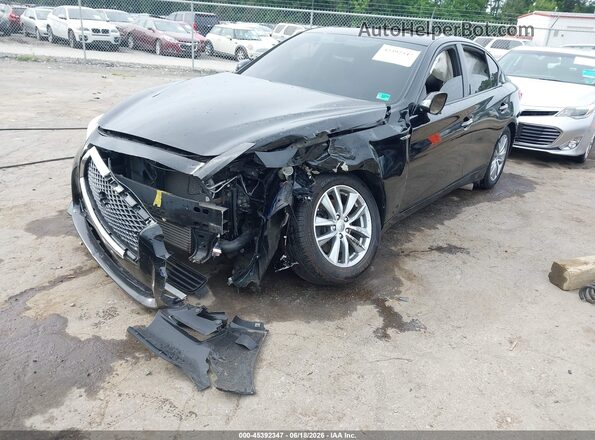 JN1CV7AR5HM682238 2017 INFINITI Q50 Black Przód lewy